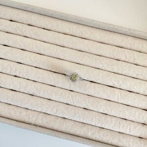 S925 Sterling Silver Natural Peridot Ring